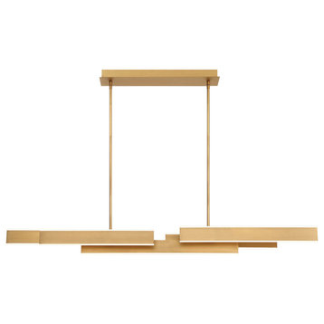 Cameno Chandelier LED Linear Large Gold