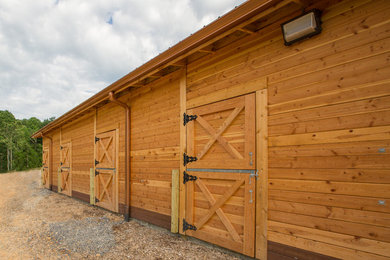 Huge farmhouse garage photo in Other