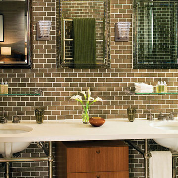 Conway Wall Sconces in Bathroom