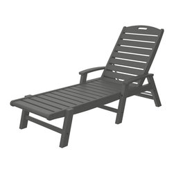 Trex&reg; Outdoor Furniture&trade; Yacht Club Collection Chaise Lounge with arms in Steppi - Outdoor Chaise Lounges