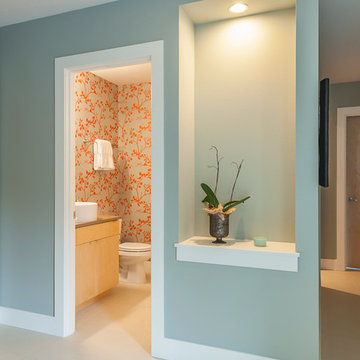 Fun Half Bath Wallpaper
