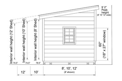 Modern Style Shed Drawings