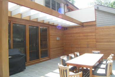 Example of a trendy patio design in Boston