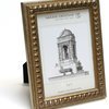 Arezzo Antique Frame, Silver With Beads, 5"x7"