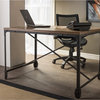 Vintage-Style Greyson Industrial Home Office Wood Desk, Antique-Style Bronze