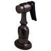Traditional Kitchen Faucet, Curved Spout With Side Sprayer, Oil Rubbed Bronze