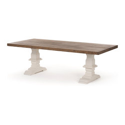 LINCOLN PAINTED BASE DINING TABLE - Dining Tables