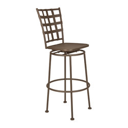 Bistro Casa Armless Swivel Bar Stool - Outdoor Bar Stools And Counter Stools