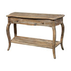 Rustic Reclaimed Media/Console Table, Driftwood