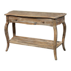 Rustic Reclaimed Media/Console Table, Driftwood