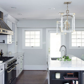 A 48" RNB BlueStar Range in a Philadelphia Project with pale colors