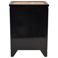 Gold Lacquer Shoe Cabinet Birds and Flowers