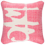 Livabliss - Bristle Pillow, Bright Pink, 20" - Elevate your home with our strikingly attractive Bristle collection pillow. This piece is crafted by artisans in India and made with 100% cotton.