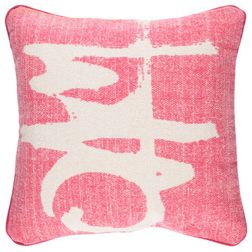 Bristle Pillow, Bright Pink, 20"