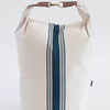 Recycled Canvas Snap and Fold Bucket, Stripe Blue