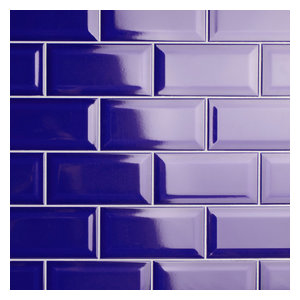 Malda Subway Ceramic Wall Tile Glossy Royal Blue Sample Card 3 Ceramic Wall Tile Glossy Royal Blue