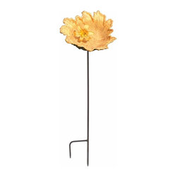 Achla Designs Leaf Bowl Bird Bath with Stake - Bird Baths