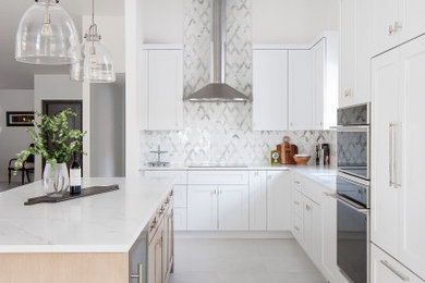 Example of a trendy kitchen design in Miami