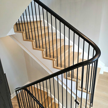 Project #115 | Staircase with Continuous Rail System Without Newels