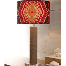 "Rope Barrel" Table Lamp - Table Lamps