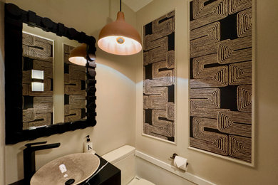 Powder room - contemporary powder room idea in San Francisco