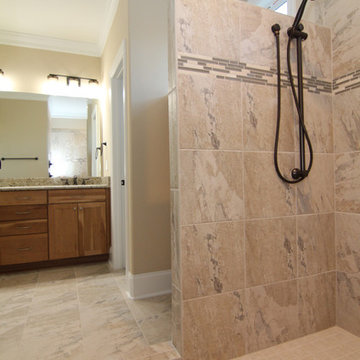 Doorless Tile Shower