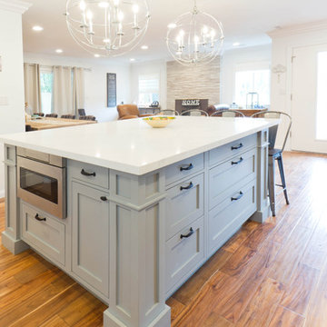 Walnut Creek General Remodeling - Kitchen - living fireplace