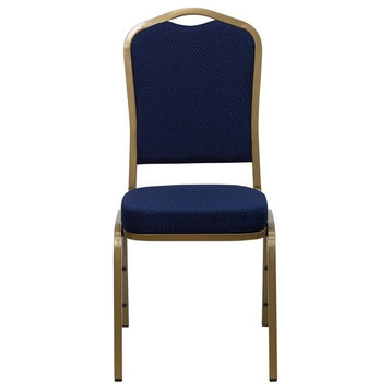 Flash Furniture Hercules Banquet Stacking Chair in Navy Blue