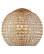 Renwich Crystal Glass Gold Sphere Pendant Chandelier, AM088, 21"x19"