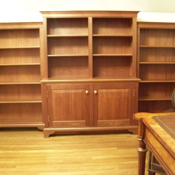 Custom Mahogany Bookcases