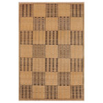 Bareens Designer Rugs - Contemporary Gabbeh Keesha Beige/Tan Wool Rug - 8'11'' x 11'9'' - Enhance the ambiance of your home with this magnificent Persian-influenced Turkish hand-knotted rug made by skilled artisans capable of creating the most exceptional vegetable dyes and hand-spun wool. This exquisite handmade rug is a one-of-a-kind Peshawar Kafkaz, otherwise identified as Chobi, Chobi Peshawar, Oushak, or Ziegler rug. These handmade rugs are crafted in Pakistan utilizing superior-quality wool imported from Australia, New Zealand, and Korea in two types of weaves: the Persian weave and the Mori weave. This rug is meticulously crafted by hand using the finest natural vegetable dyes extracted from local plants. The artisans use a blend of hand-spun local and fine merino wool, resulting in a rug with a compelling texture, higher lanolin content, and longer staple. The artisans occasionally incorporate natural or artificial silk into the pile to enhance specific motifs. The finished product is an awe-inspiring execution of flawless design and an understated palette that exudes elegance.