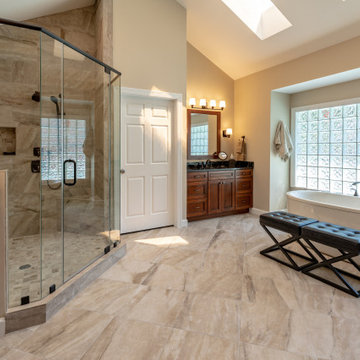 Enjoying of a Modern, Rejuvenated, and Functional Master Bath in Great Falls VA
