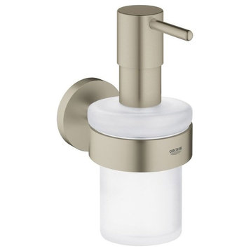 Grohe 40 448 Essentials Wall Mounted Soap Dispenser - Brushed Nickel