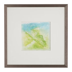 AQUARELLE WALL ART - YELLOW - NEW - Artwork