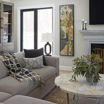 Living Room with Contemporary Artwork