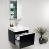 Fresca Nano 24" White Modern Bathroom Vanity With Cabinet