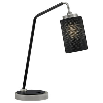 Table Lamps & Desk Graphite & Matte Black Finish 4 Black Matrix Glass