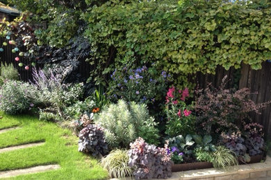 ロンドンにある低価格の小さなコンテンポラリースタイルのおしゃれな庭の写真