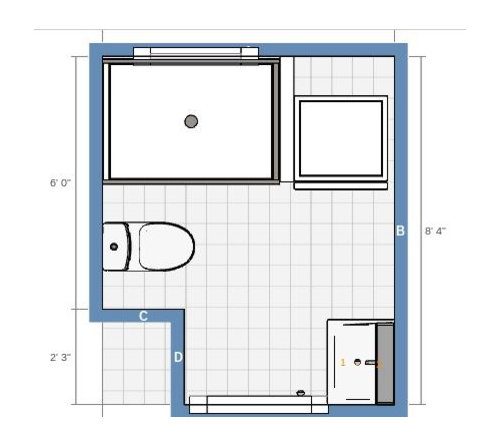Need help with the new bathroom/laundry room layout