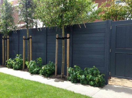 Staining A Fence Charcoal Color - Best Black Paint Color For Fence