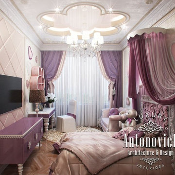 Pink girly bedroom Dubai