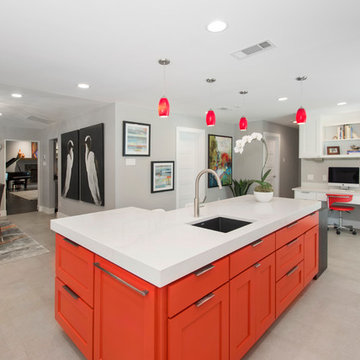 Modern Kitchen, Laundry Room and Guest Bath Remodel