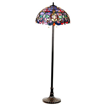 Priscilla 2-Light Victorian Floor Lamp 18"