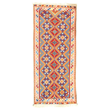 Antique Persian Shiraz Kilim Rug - 4'7" x 10'7"