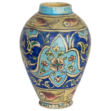 Beautiful Mughal Empire Painted Vase