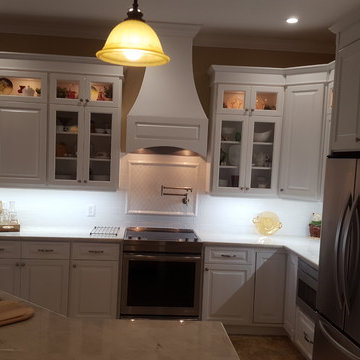 Custom Kitchen with Coffee Station