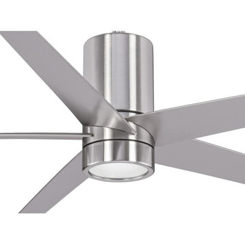 Minka Aire Symbio 56 in. LED Indoor Brushed Nickel Ceiling Fan with Remote