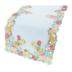Xia Home Fashions - Spring Chicks Table Runner - Table Runners