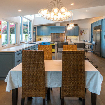 Stunning Studio City Dining & Living Room Fireplace Build