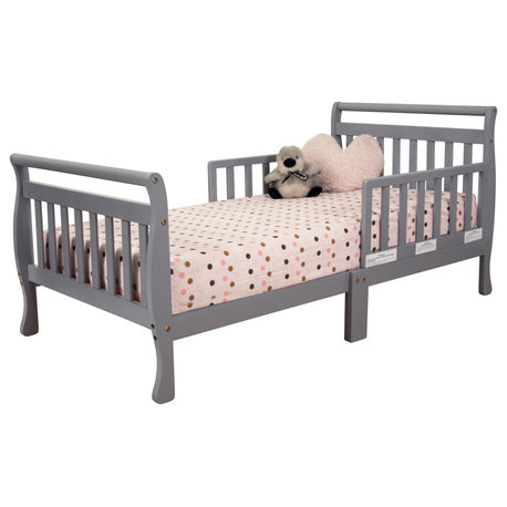 Baby Mile Bailey Sleigh Toddler Bed, Gray
